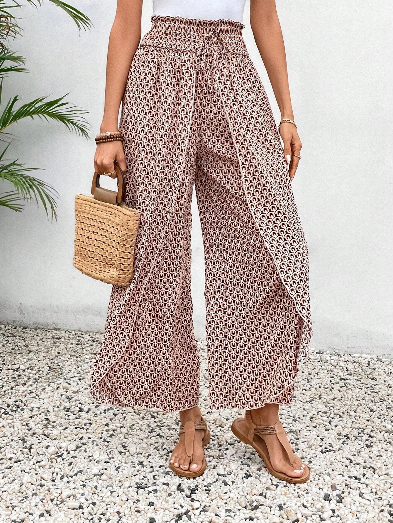 Damen Hose Täglich Ausgehen Lässig Geometrisch Frühling/Herbst Hose