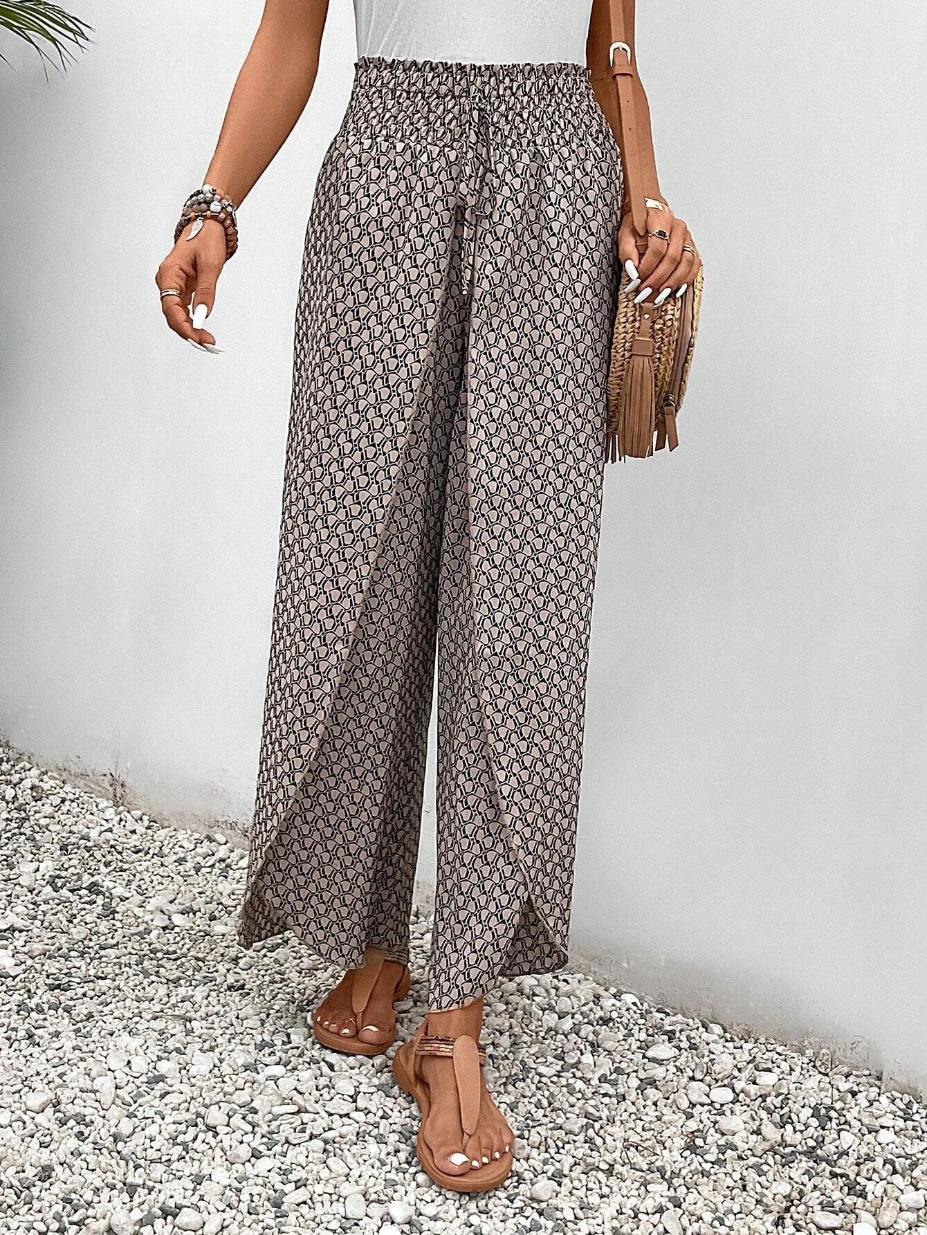 Damen Hose Täglich Ausgehen Lässig Geometrisch Frühling/Herbst Hose