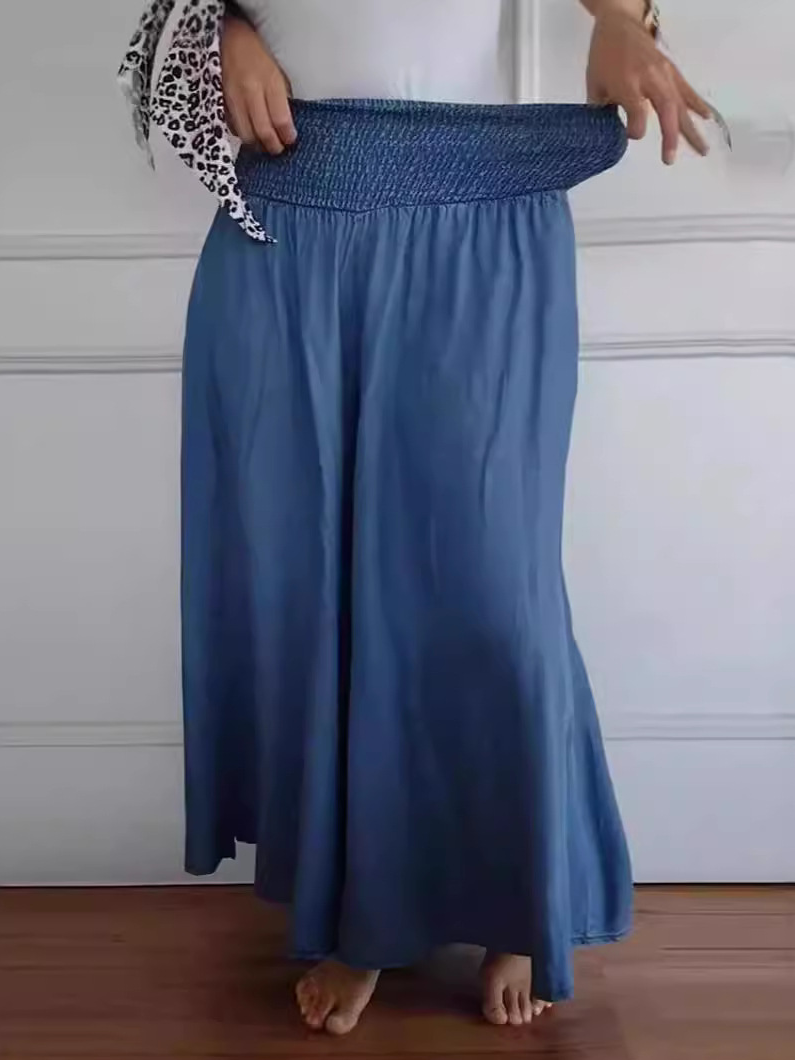 Damen Hose Hose mit Weitem Bein Täglich Ausgehen Lässig Geblümt Frühling/Herbst Hose