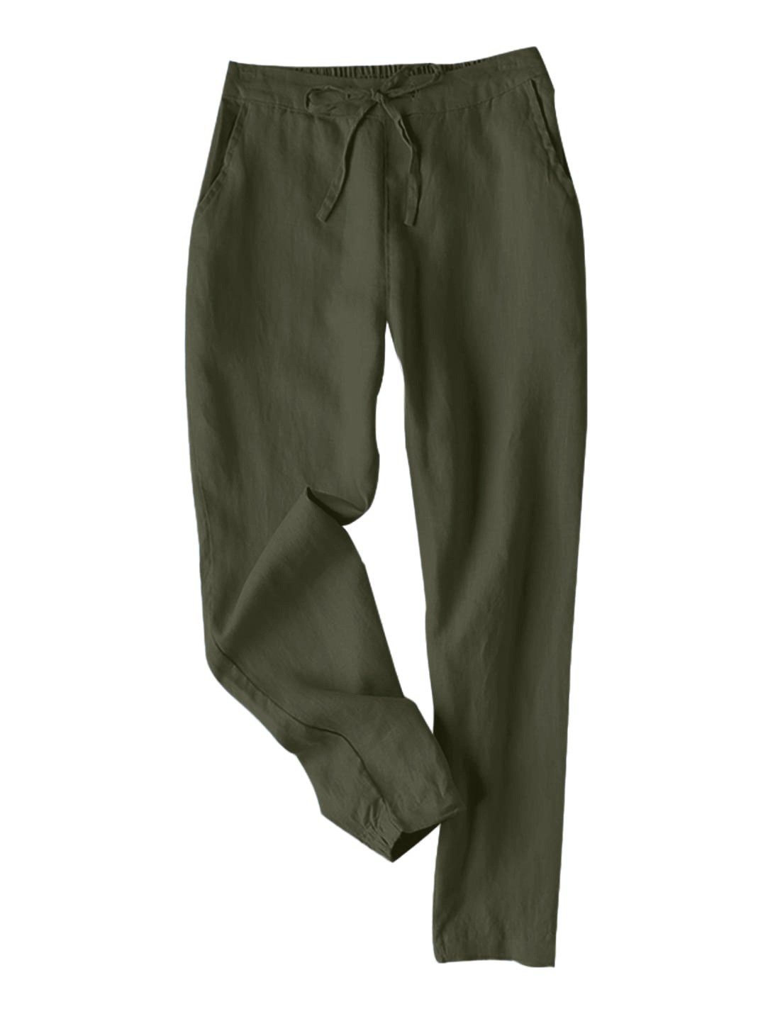 Damen H-Linie Slim Taper-Hose Täglich Ausgehen Hose Lässig Unifarben Frühling/Herbst Hose