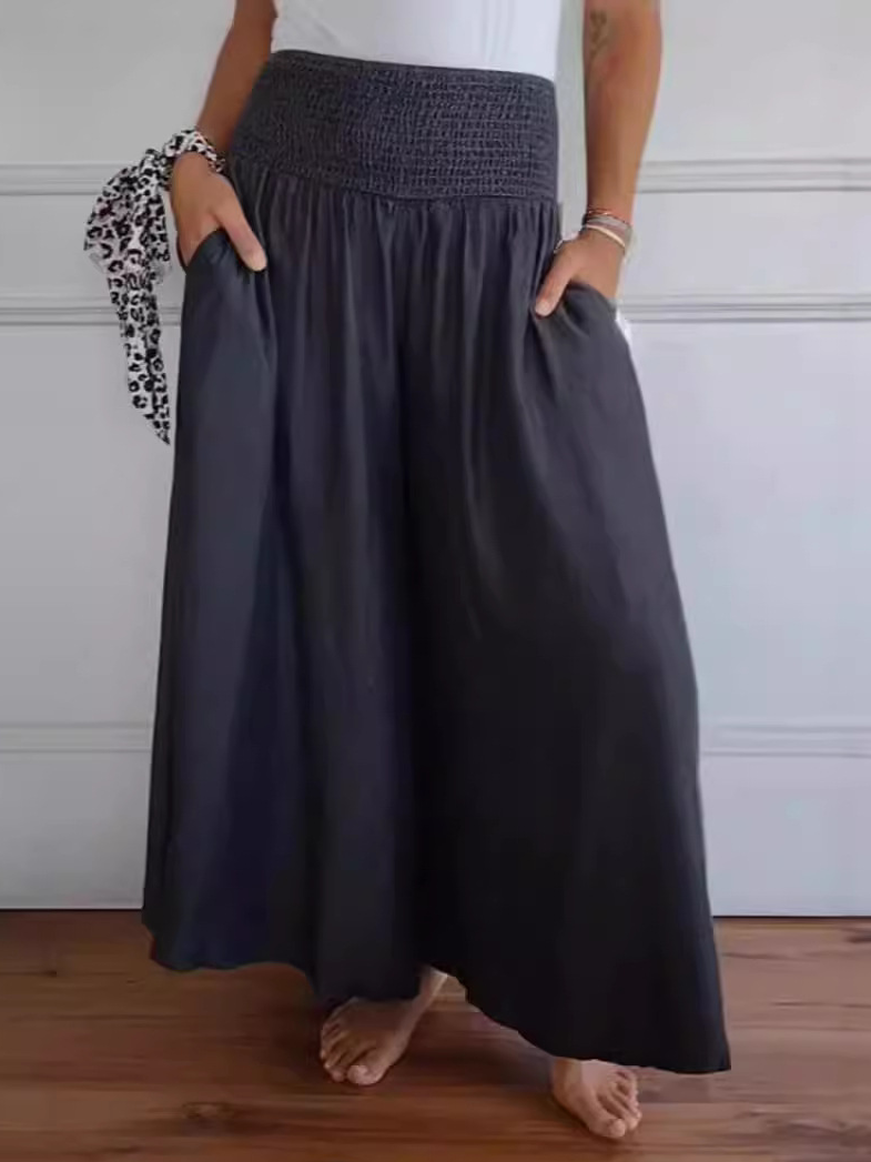 Damen Hose Hose mit Weitem Bein Täglich Ausgehen Lässig Geblümt Frühling/Herbst Hose