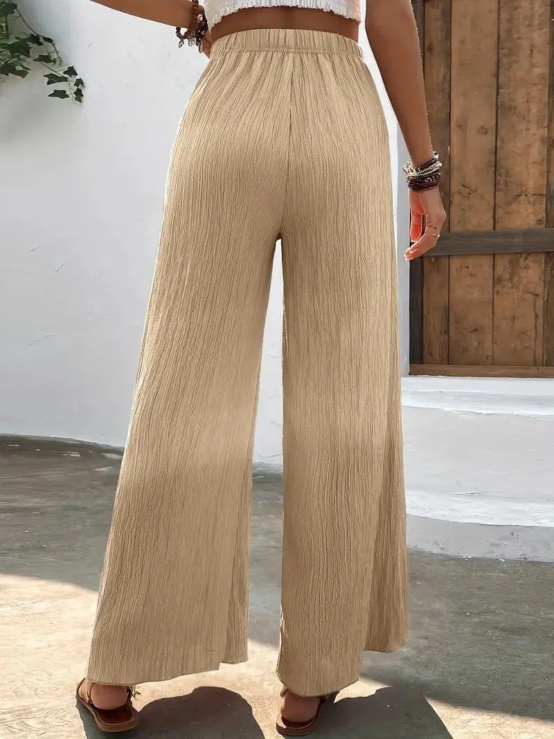 Damen Hose Gerade Hosen Täglich Ausgehen Lässig Unifarben Frühling/Herbst Hose