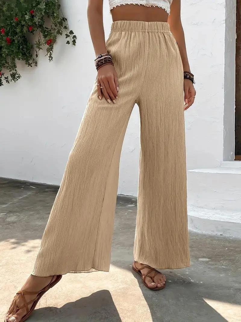 Damen Hose Gerade Hosen Täglich Ausgehen Lässig Unifarben Frühling/Herbst Hose