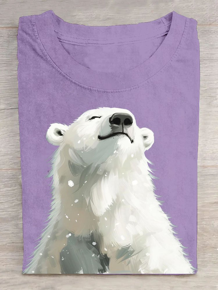 Damen Kurzarm T-Shirts T-Shirt Sommer Tier Baumwolle Rundhals Täglich Ausgehen Lässig Oberteile