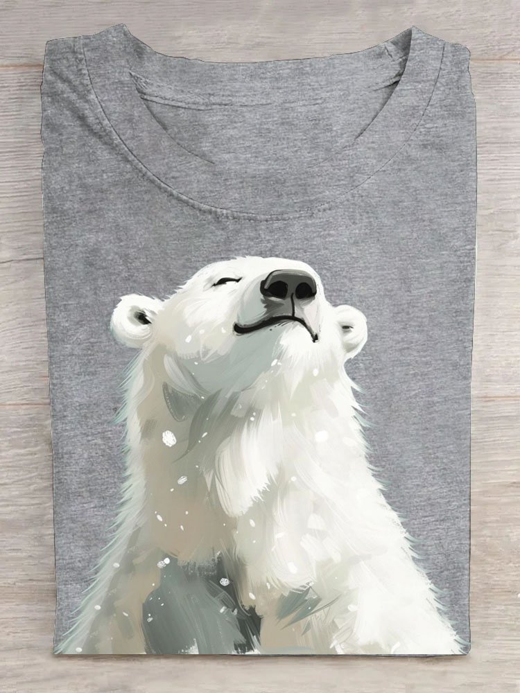 Damen Kurzarm T-Shirts T-Shirt Sommer Tier Baumwolle Rundhals Täglich Ausgehen Lässig Oberteile
