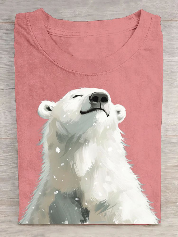 Damen Kurzarm T-Shirts T-Shirt Sommer Tier Baumwolle Rundhals Täglich Ausgehen Lässig Oberteile