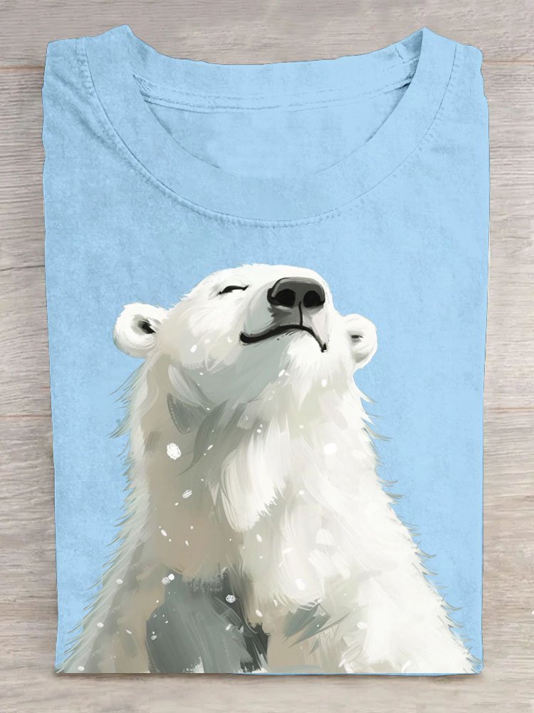 Damen Kurzarm T-Shirts T-Shirt Sommer Tier Baumwolle Rundhals Täglich Ausgehen Lässig Oberteile