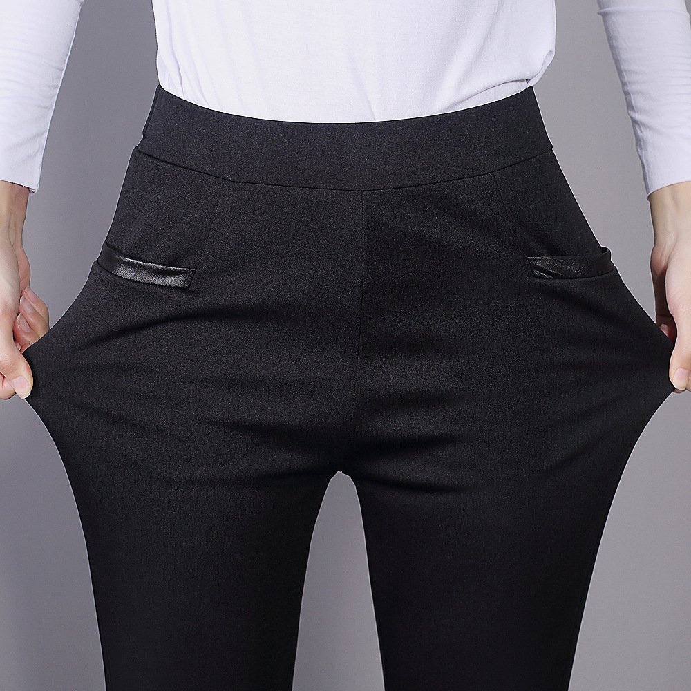 Damen Hose Schmal Passen Hose Täglich Ausgehen Lässig Unifarben Frühling/Herbst Hose