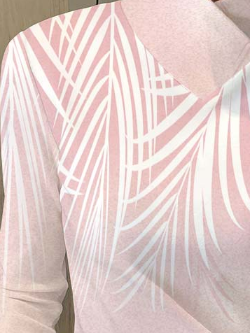 Damen Langarm Bluse Frühling/Herbst Geblümt Print Täglich Ausgehen Retro Oberteile