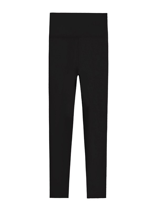 Damen Lässig Unifarben Frühling/Herbst Vlies Knöchelhose Leggings