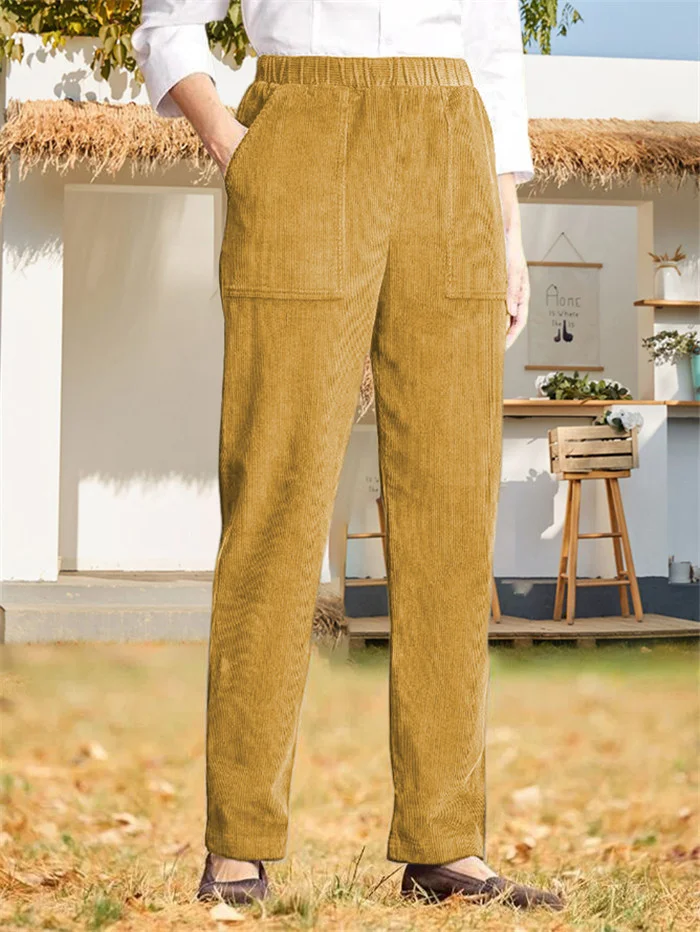 Damen Hose Täglich Ausgehen Lässig Fluff/Granular-Fleece-Stoff Unifarben Frühling/Herbst Hose