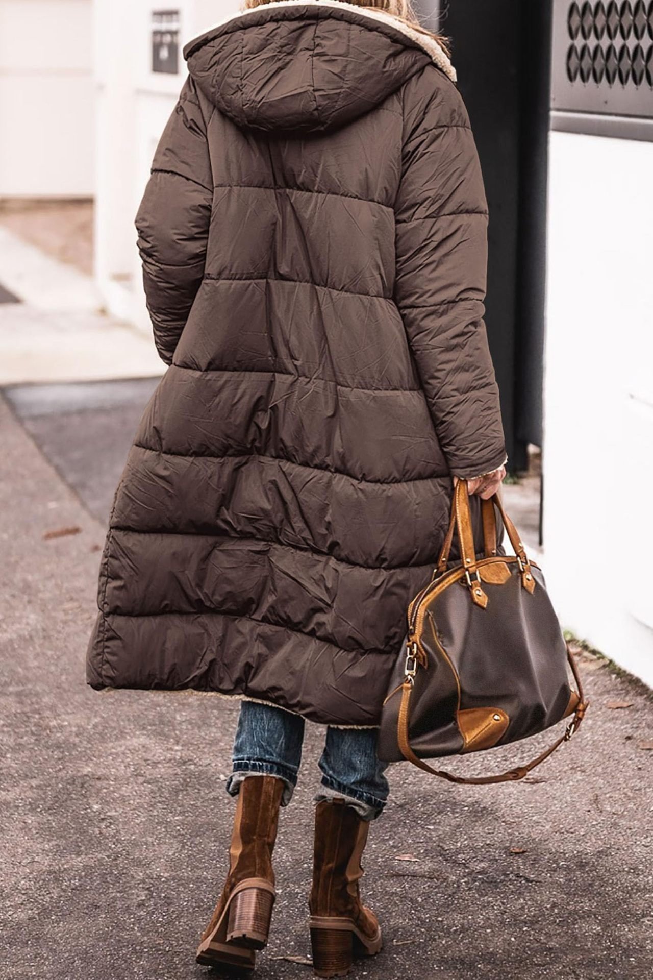 Damen Lässig Winter Unifarben Schalkragen Gepolstert Parka