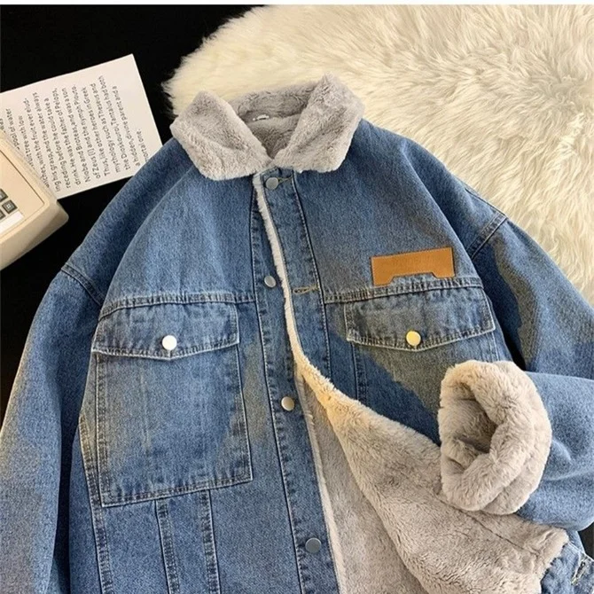 Damen Herbst Oberbekleidung Lässig Denim Unifarben Langarm Kapuze Jacke