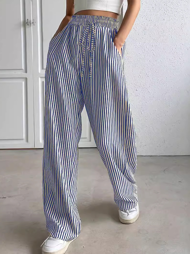 Damen Hose Täglich Ausgehen Lässig Jersey Gestreift Frühling/Herbst Hose