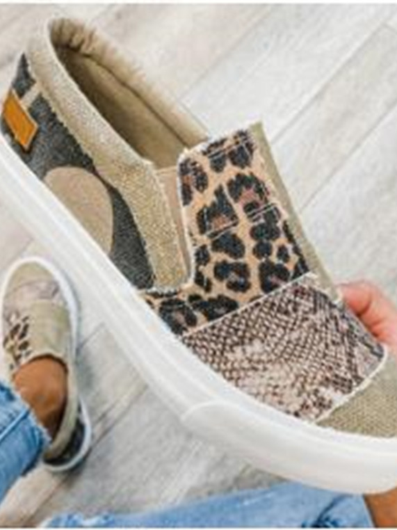 Leopard Alle Jahreszeiten Tief Mund Einzeln Schuh