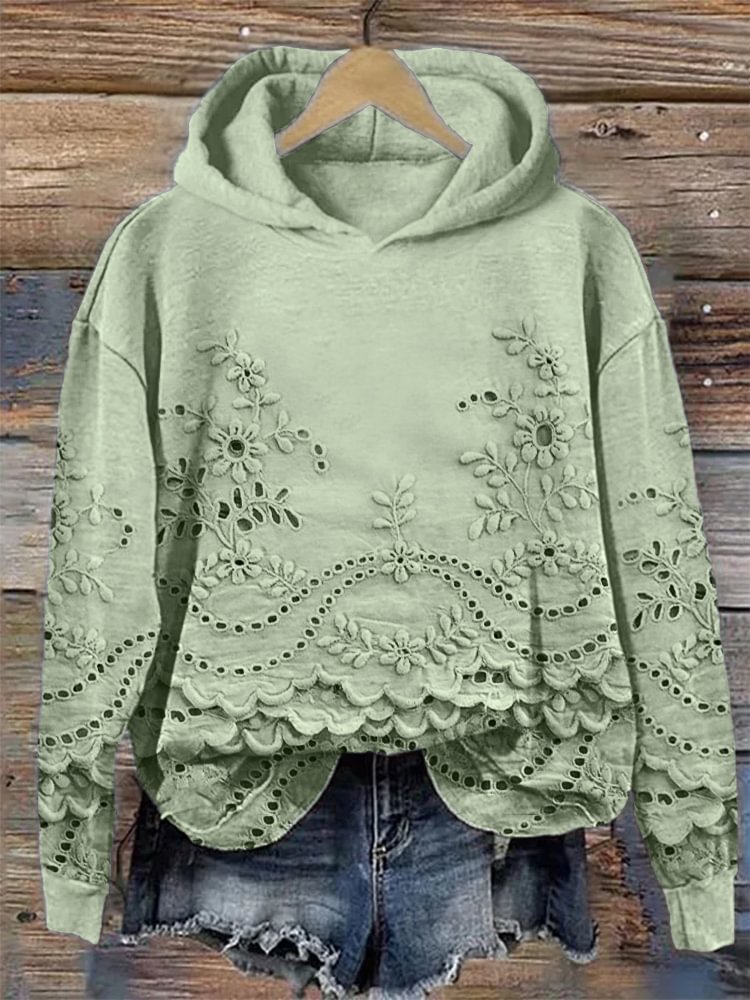 Damen Kapuze 3d Drucken Lässig Frühling/Herbst Langarm Sweatshirt