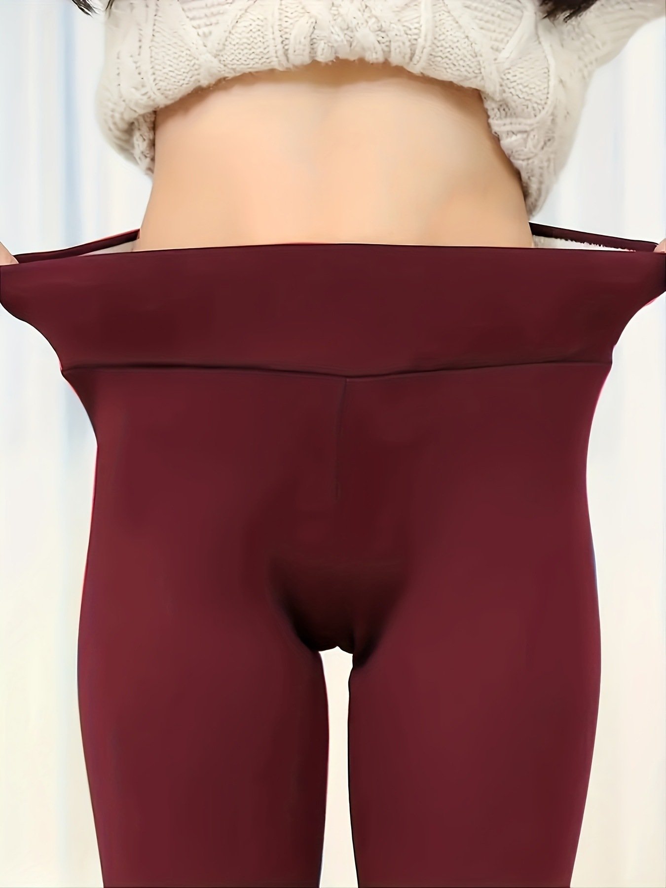 Damen Hose Yoga-Hose Täglich Ausgehen Lässig Unifarben Winter Hose