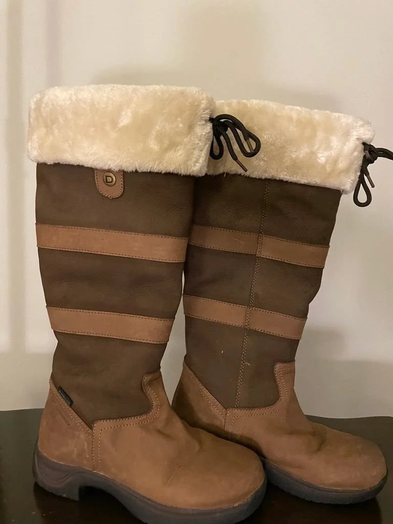 Leder Kontrastnaht Winter Baumwolle-Gepolstert Stiefelette