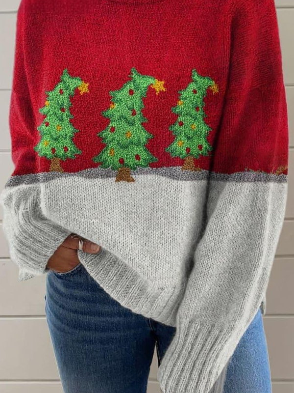 Damen Frühling/Herbst Weihnachten Lässig Langarm Rollkragen Garn/Wollgarn Pullover