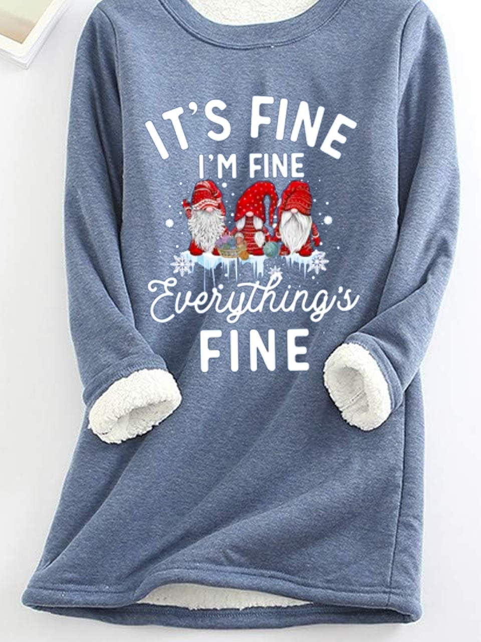 Damen Rundhals Weihnachten Lässig Winter Langarm Sweatshirt