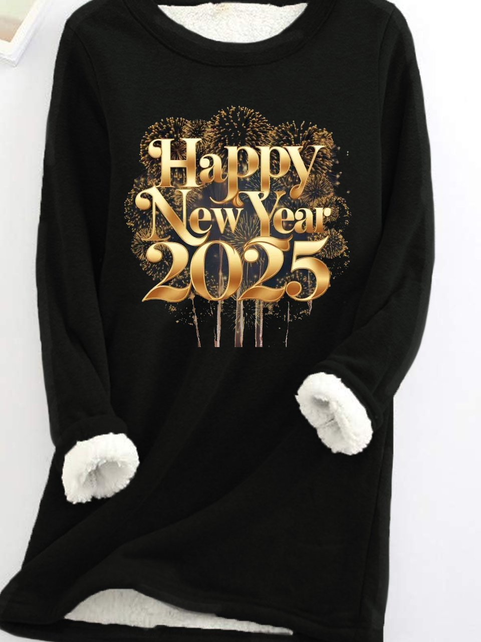 Damen Rundhals Weihnachten Lässig Winter Langarm Sweatshirt