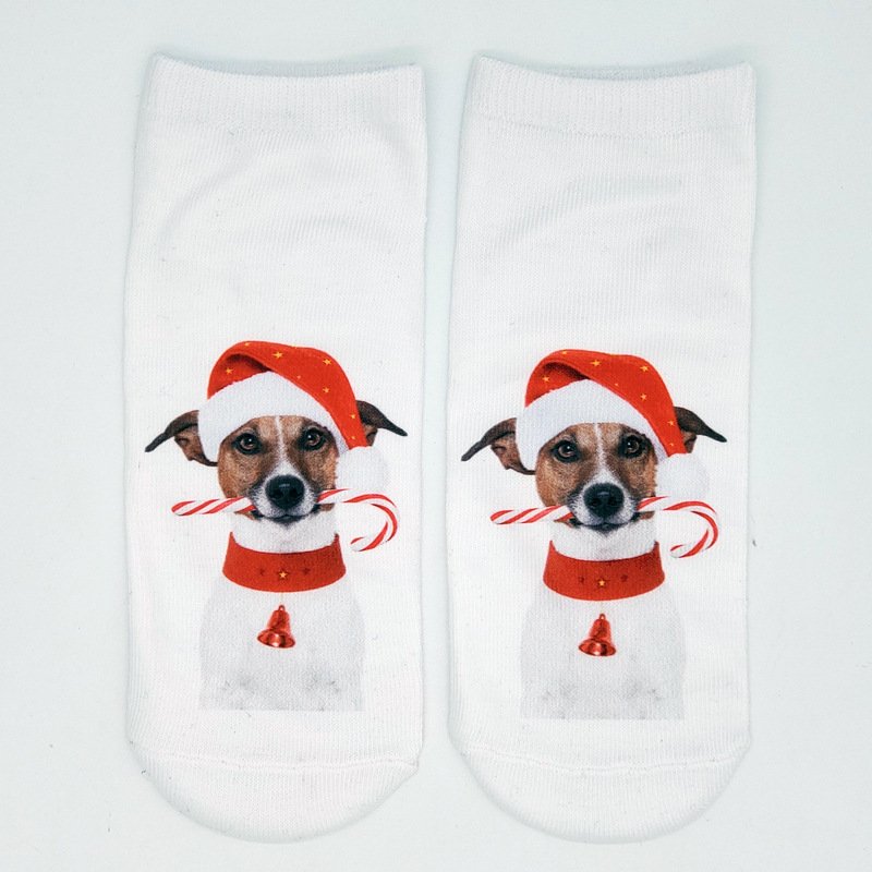 Weihnachten 3D Katzenmuster Hoch Strecken Baumwolle Socken festlich Party Dekorationen