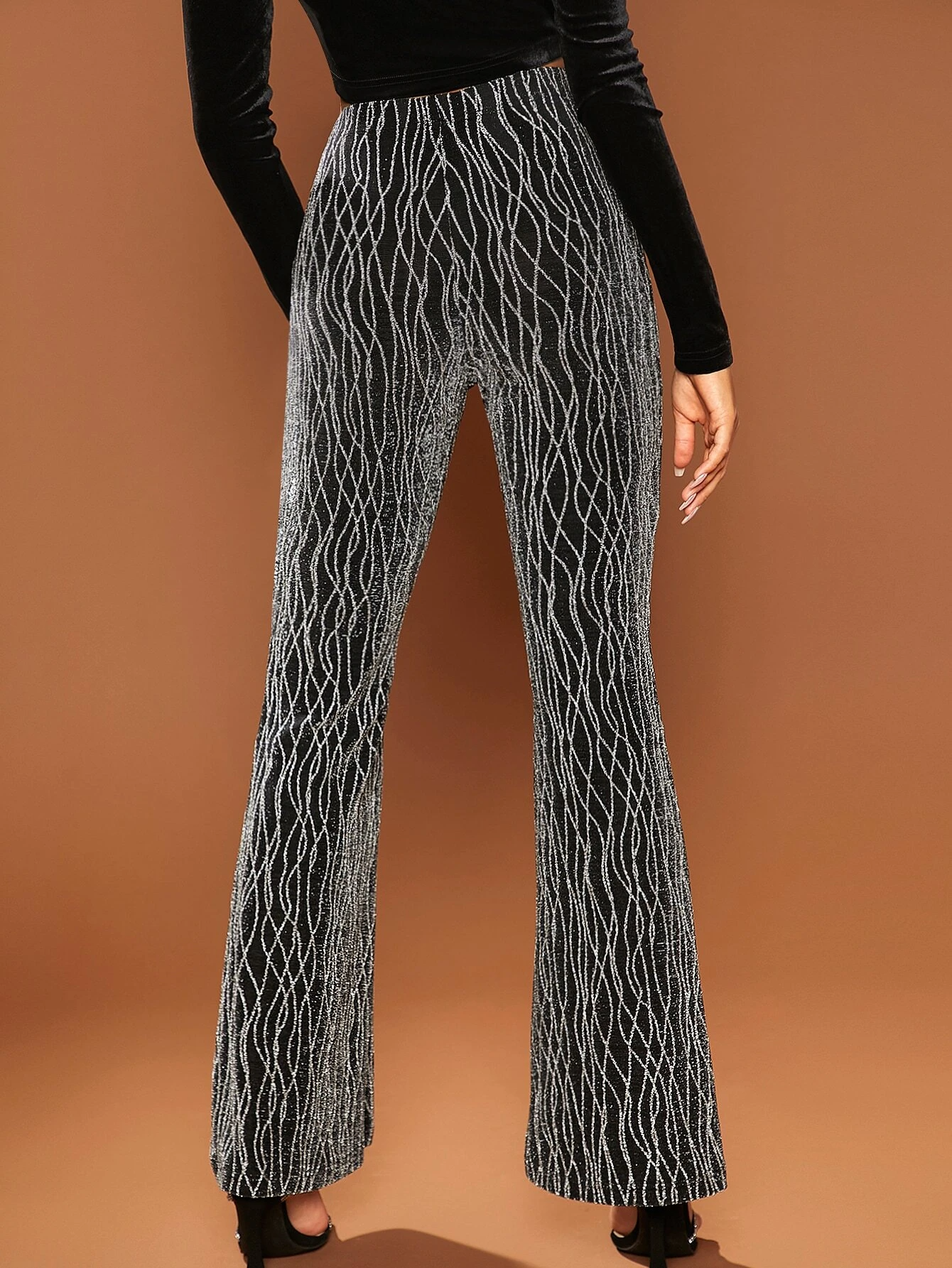 Damen 3d Drucken Lang Hose Lässig Frühling/Herbst Hose