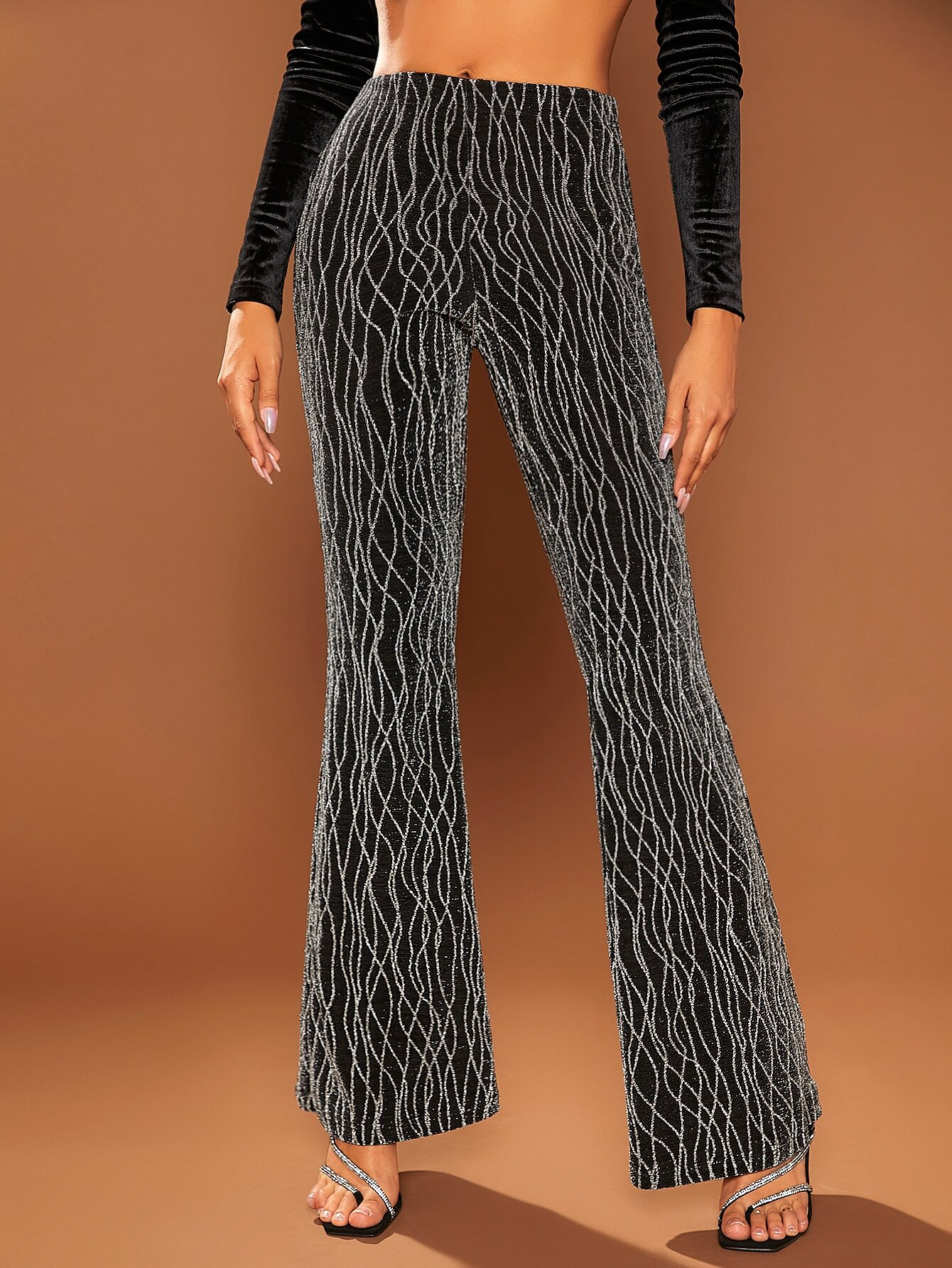 Damen 3d Drucken Lang Hose Lässig Frühling/Herbst Hose