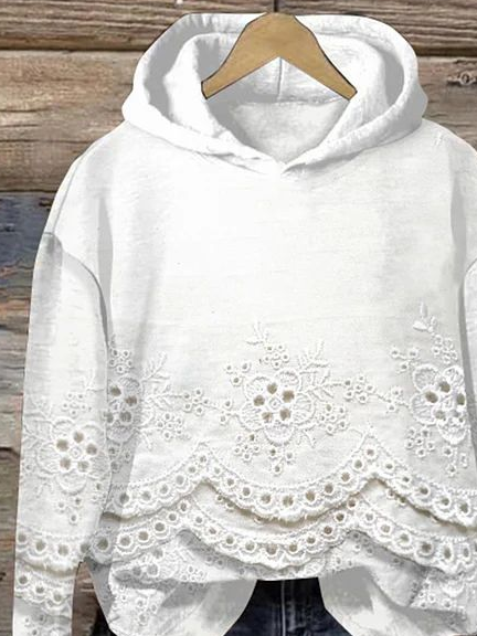 Damen Kapuze Truthahn Lässig Frühling/Herbst Langarm Sweatshirt