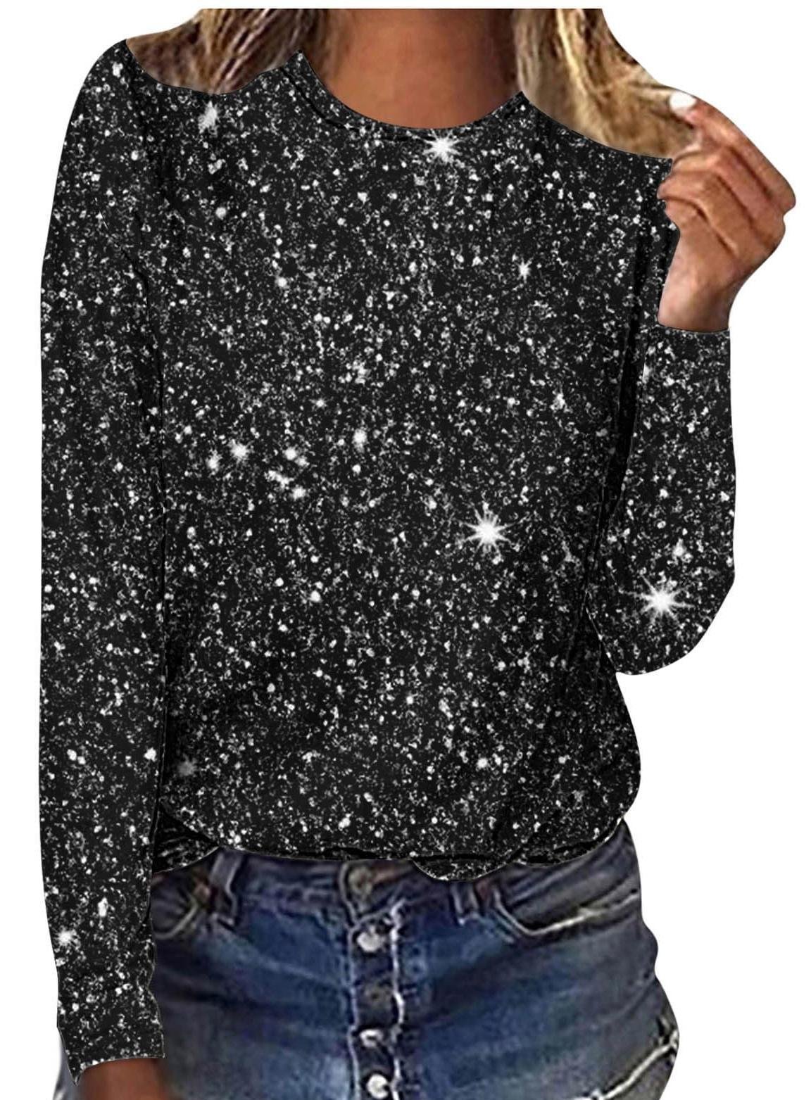 Damen Langarm T-Shirts T-Shirt Frühling/Herbst Unifarben Jersey Rundhals Urlaub Ausgehen Retro Oberteile