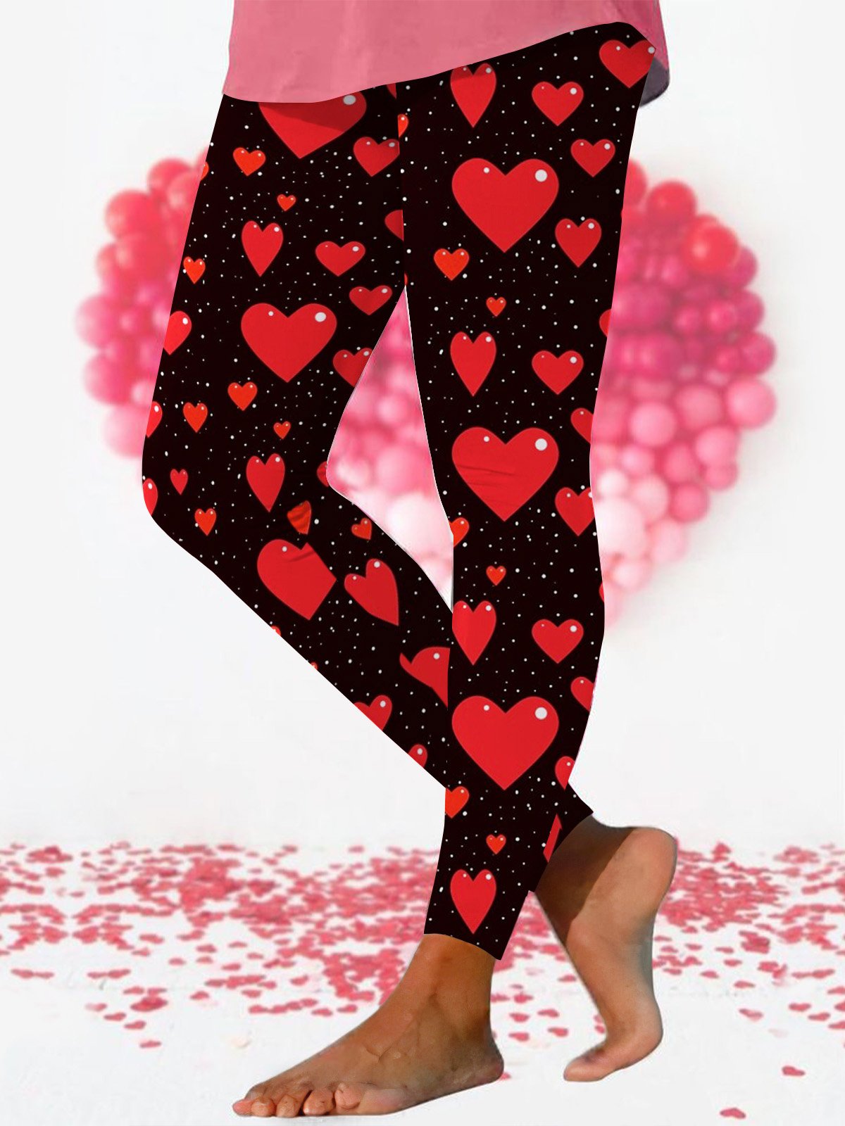 Damen Lässig Polka Dots Baumwolle Alle Jahreszeiten Lang Leggings