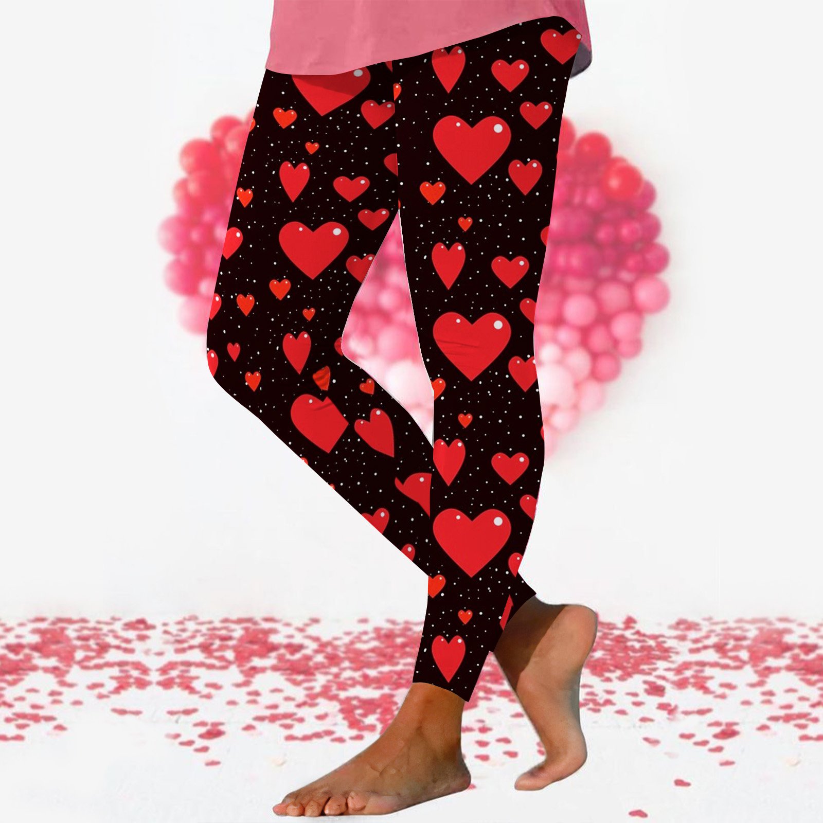 Damen Lässig Polka Dots Baumwolle Alle Jahreszeiten Lang Leggings