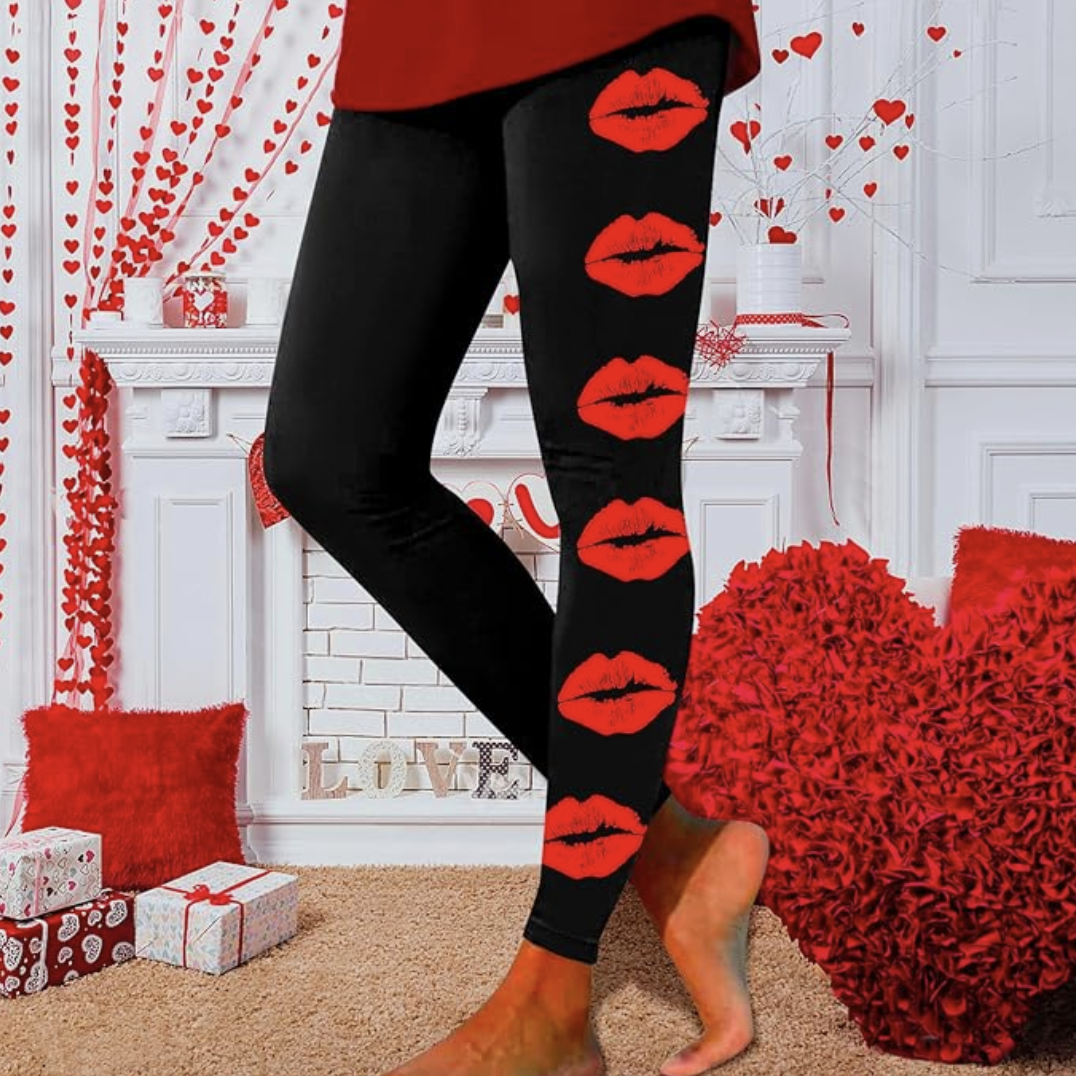 Damen Kariert Retro Alle Jahreszeiten Lang Leggings