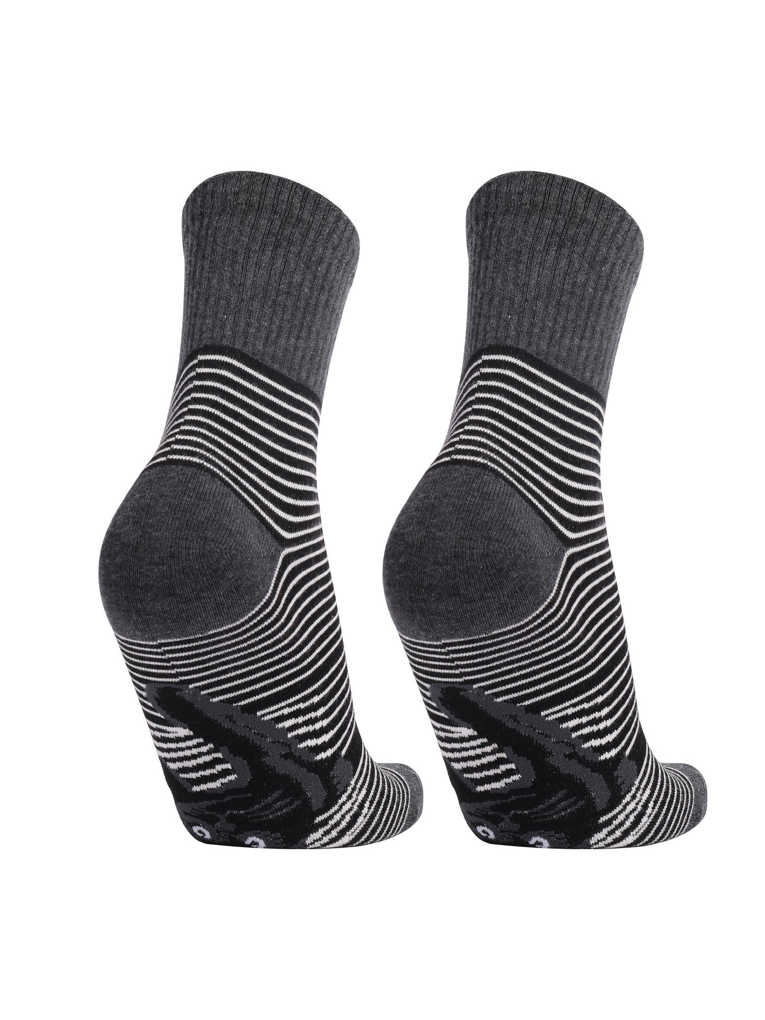 Schwarz und Weiß Gestreift Tier Katze Print Mittler Tube Socken