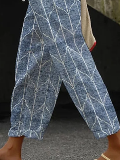 Damen Geometrisch Lang Hose Lässig Frühling/Herbst Hose