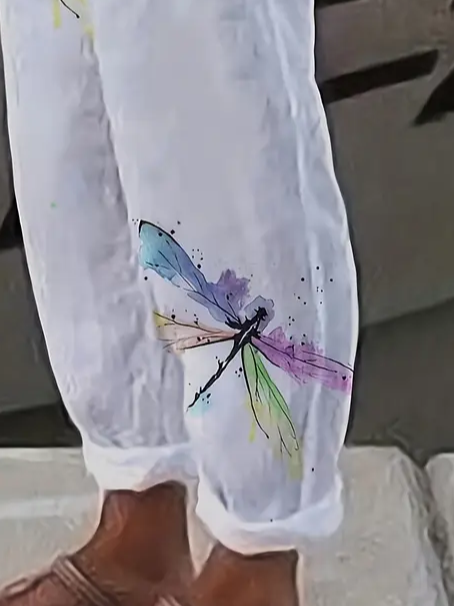 Damen Libelle Lang Hose Lässig Frühling/Herbst Hose
