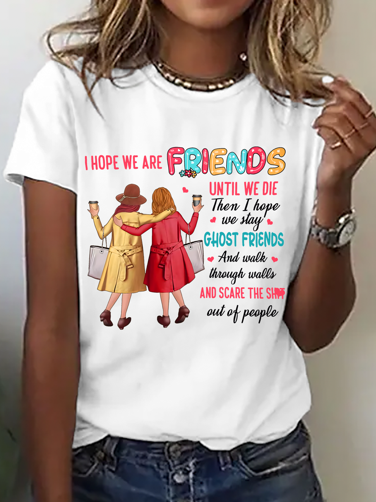 Damen Textbriefe Kurzarm T-Shirts T-Shirt Rundhals Lässig Sommer Oberteile