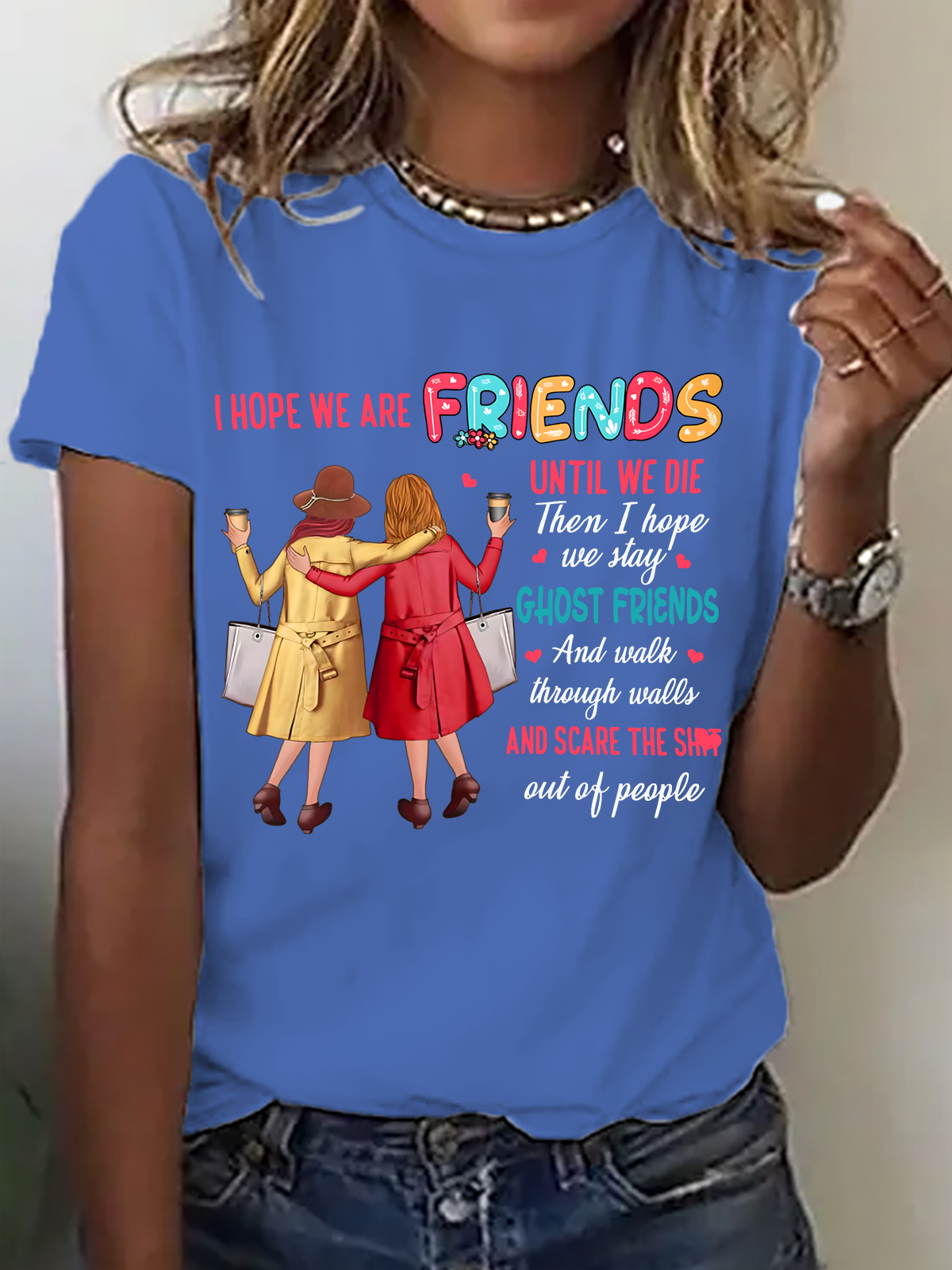 Damen Textbriefe Kurzarm T-Shirts T-Shirt Rundhals Lässig Sommer Oberteile