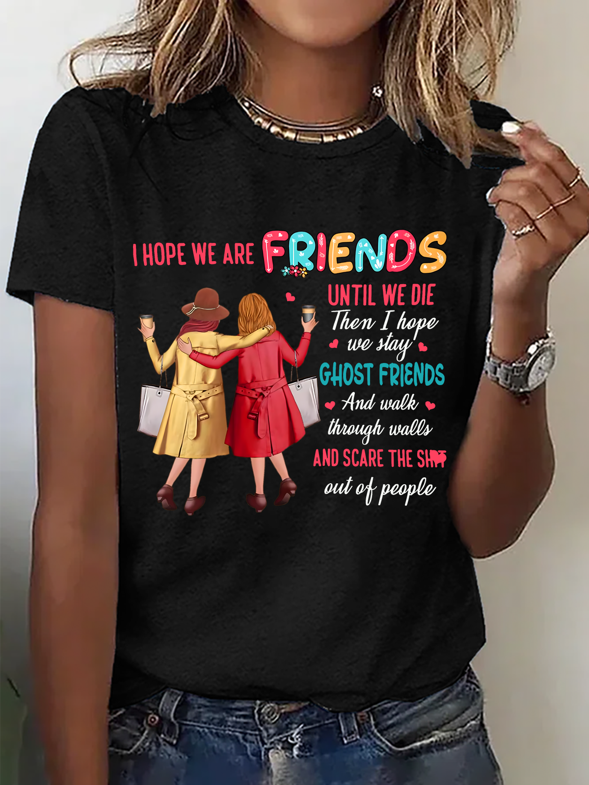Damen Textbriefe Kurzarm T-Shirts T-Shirt Rundhals Lässig Sommer Oberteile