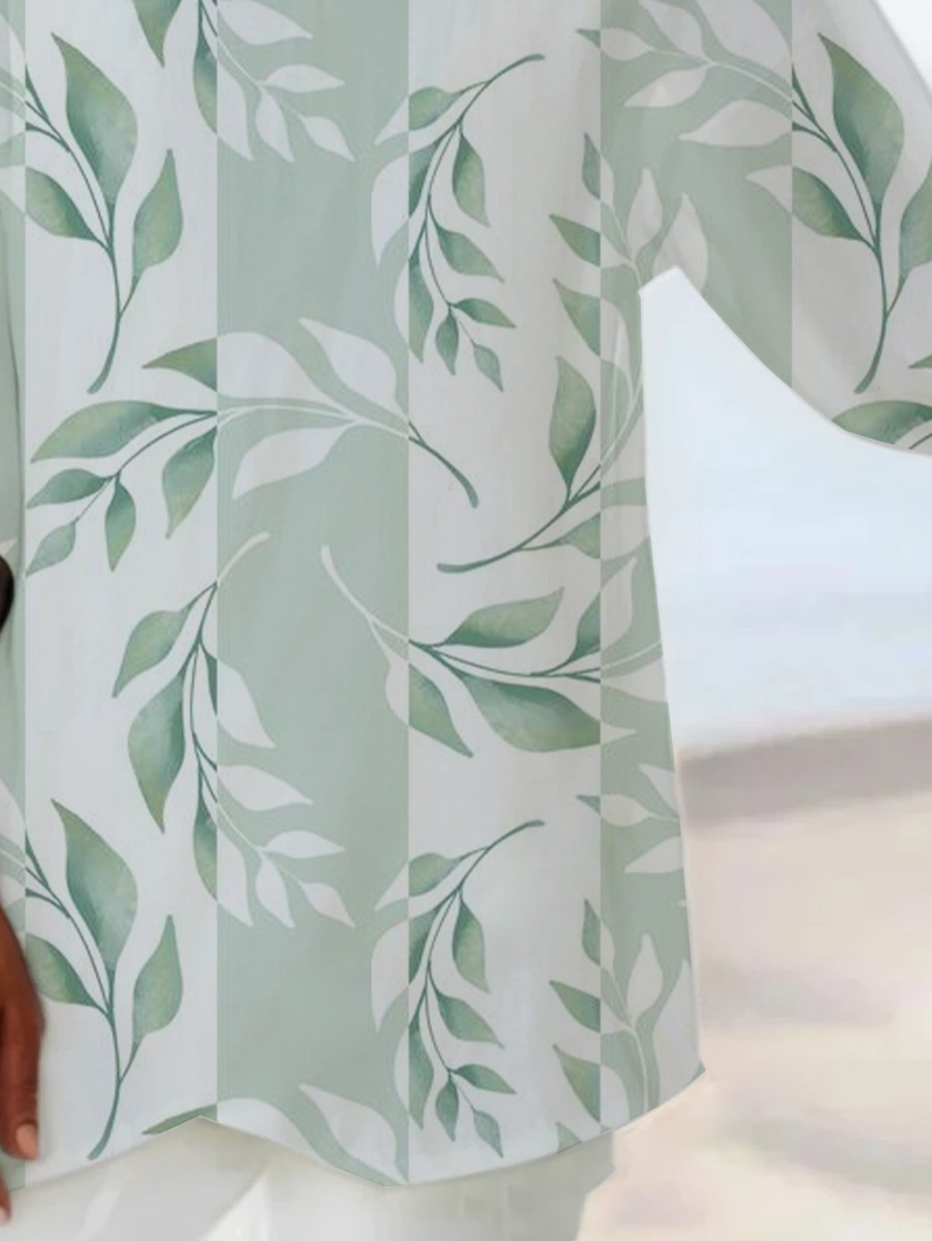 Damen Geblümt Kurzarm Bluse Sommer Print V-Ausschnitt Täglich Lässig Oberteile