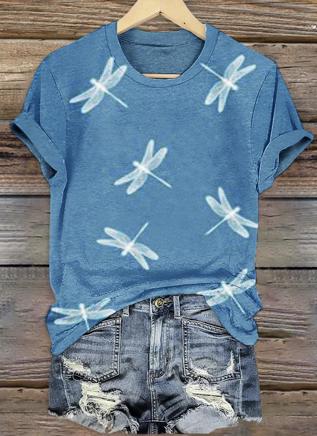 Damen Geblümt Kurzarm T-Shirts T-Shirt V-Ausschnitt Lässig Sommer Oberteile