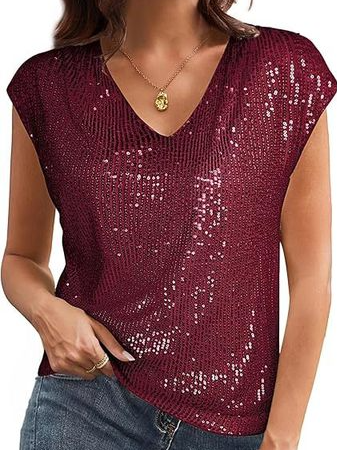 Damen Unifarben Kurzarm T-Shirts T-Shirt V-Ausschnitt Lässig Sommer Oberteile