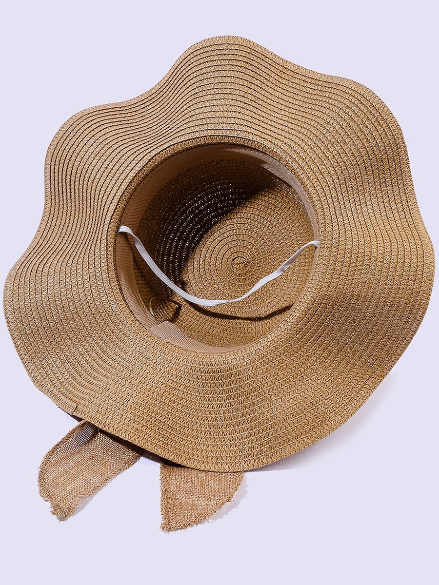 Strand Stroh Hut Breit Rand Stroh Hut Damen Sommer Urlaub Sonne Schutz Strand Hut Sonne Hut Stroh Hut