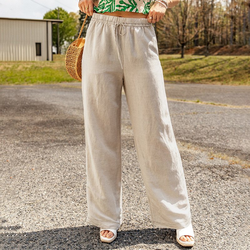 Damen Unifarben Lang Hose Lässig Frühling/Herbst Hose