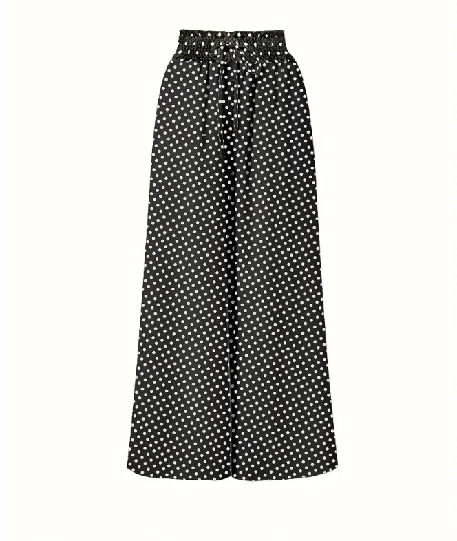 Damen Polka Dots Lang Hose Lässig Frühling/Herbst Hose
