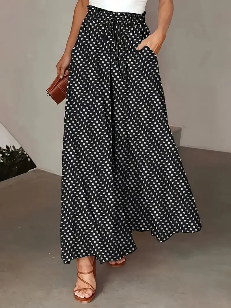 Damen Polka Dots Lang Hose Lässig Frühling/Herbst Hose