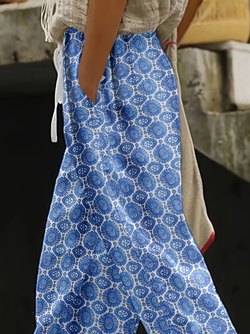 Damen Geometrisch Lang Hose Lässig Frühling/Herbst Hose