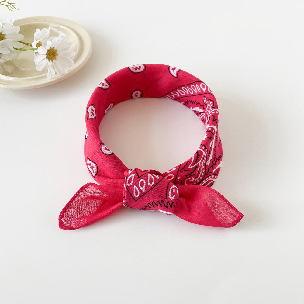 europäisch und amerikanisch HipHop Seidentuch für Damen 50cm Baumwolle Leinen Klein Quadrat Schal Neuer Stil Nische Persönlichkeit Cashew Print Kopftuch Taille Schal