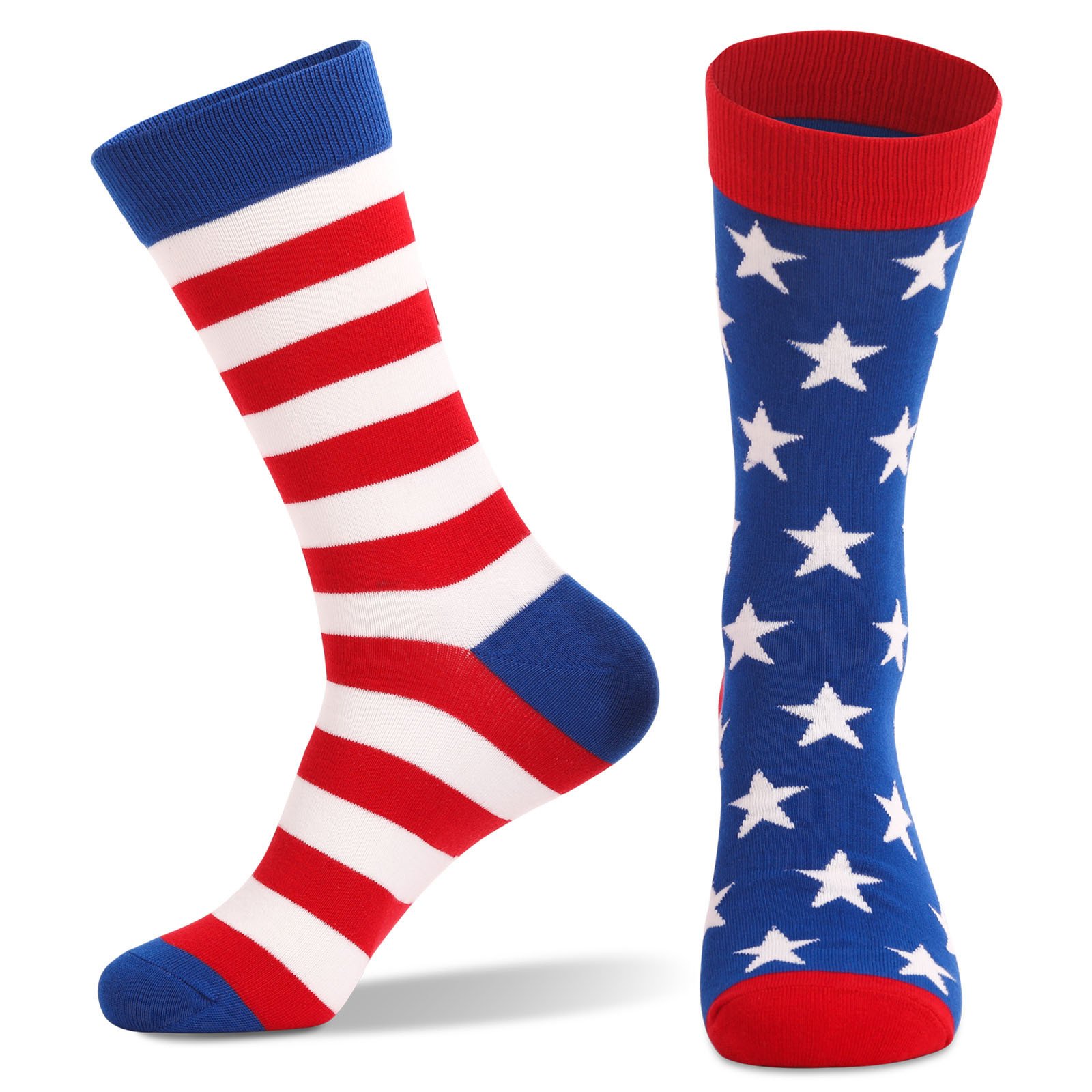 Sommer Heiß Verkauf amerikanisch Flagge Socken Gestreift Baumwolle Socken Mittelrohr Socken