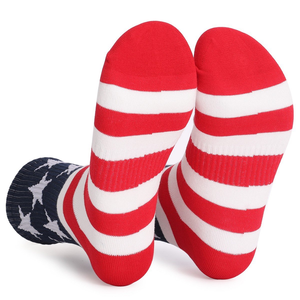 Sommer Neu amerikanisch Flagge Tag der Unabhängigkeit Urlaub Geschenk Print Baumwolle Herren und Damen Mittlerer Tube Socken